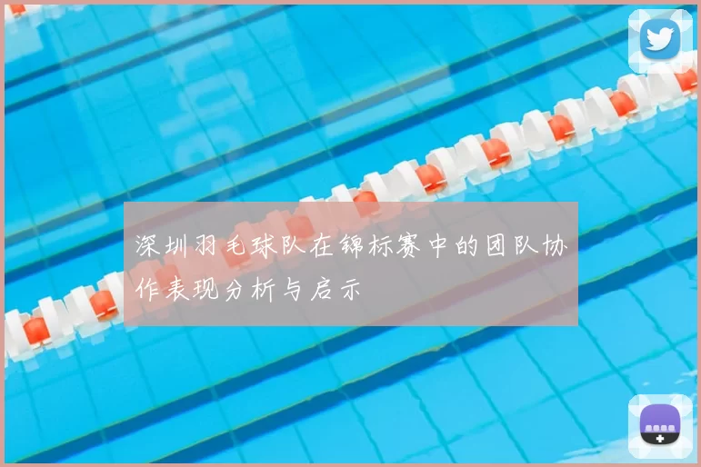 深圳羽毛球队在锦标赛中的团队协作表现分析与启示
