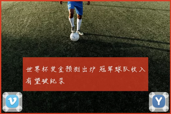 世界杯奖金预测出炉 冠军球队收入有望破纪录
